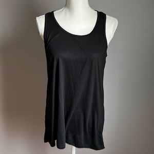BLACK Soft Flowy Racerback Tank